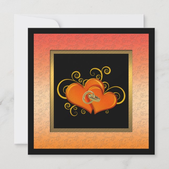 Elegant bröllopsjubileumsfestinbjudan inbjudningar (Framsida)