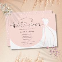 Elegant bröllopsklänning rosablush bröllopsdusch