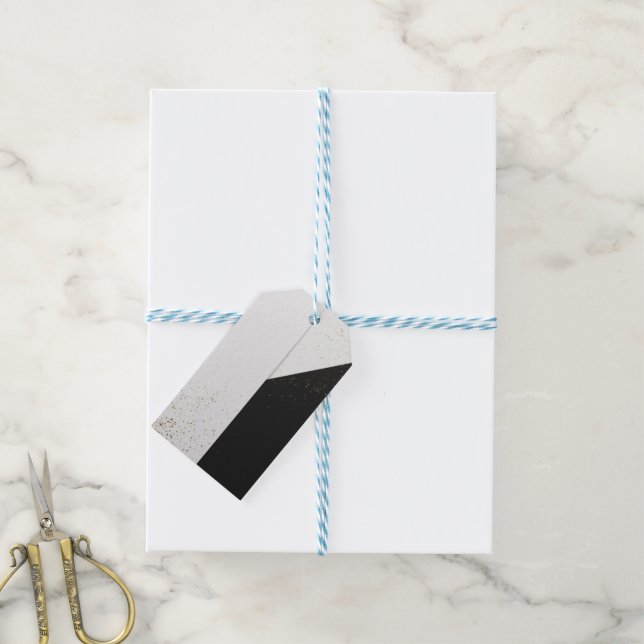 Elegant bröllopskonfetti-inbjudan Minimal lyx Presentetikett (Med Snöre)