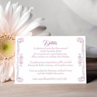 Elegant bröllopskort – Grön Ros Filigree Inbjudningar
