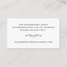 Elegant bröllopswebbplats Svart Vitt Moderna Detal