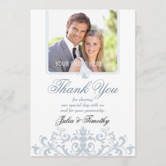 Elegant brölloptack (lodrät) tack kort