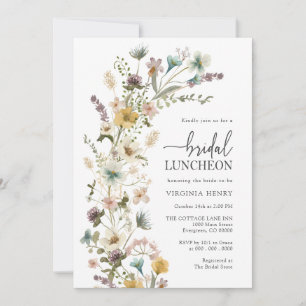 Elegant Bröllslunch med blommor Inbjudningar