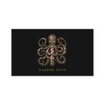 Elegant Brons Bläckfisk Barberare Qr Kod