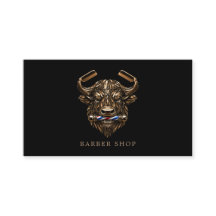 Elegant Brons Buffalo Barberare Qr Kod