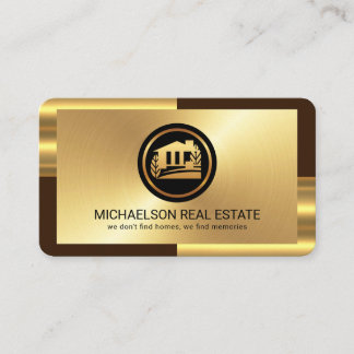 Elegant Bronze Lagrar Realty Visitkort