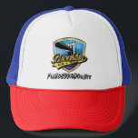 Elegant Brooklyn Shield and Swoosh Design Trucker Keps<br><div class="desc">Elegant Brooklyn Shield and Swoosh Design,  one of the oldest borough of New York created by Edward Eksi</div>