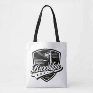 Elegant Brooklyn Shield och Swoosh-design Tygkasse