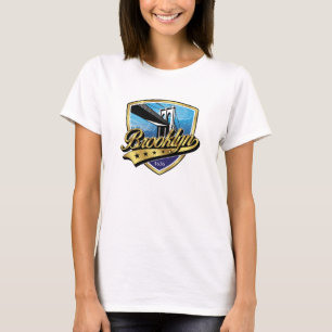 Elegant Brooklyn Swoosh-logotypdesign T Shirt