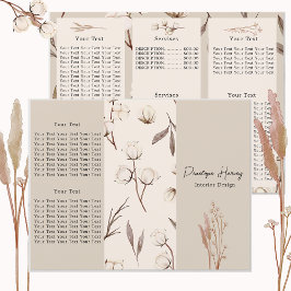 Elegant Broschyr om Rosa av botaniskt bomull