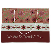 Elegant Brown-Blommigt