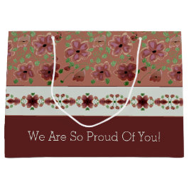 Elegant Brown-Blommigt