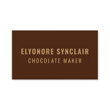 Elegant Brown Chocolate Maker Social Icon QR Code 