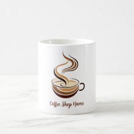 Elegant Brown Coffee espresso Business logotyp sho Kaffemugg
