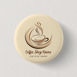 Elegant Brown Coffee espresso Business logotyp sho Knapp
