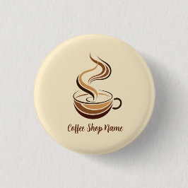 Elegant Brown Coffee espresso Business logotyp sho Knapp