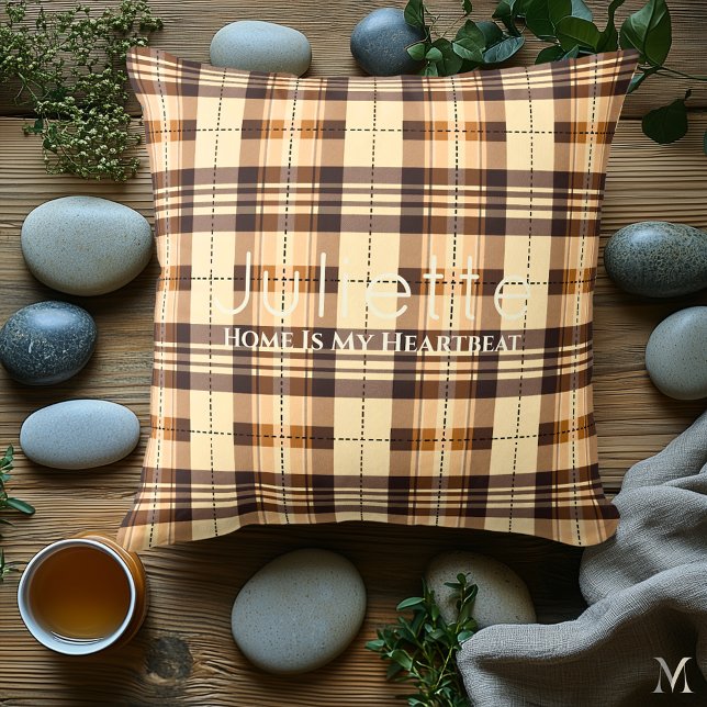 Elegant Brown Play | Anpassningsbar Rustic Home Ac Kudde (Skapare uppladdad)