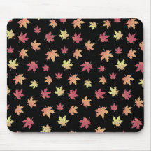 Elegant Brown Red Höst löv Mönster |