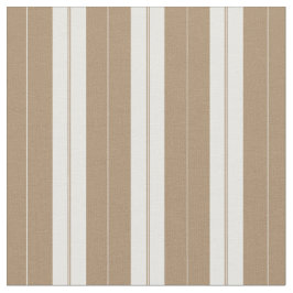 Elegant Brown White Fransk Ticking Rand Tyg