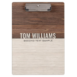 Elegant Brown Wood Struktur Modern Stil Monogram