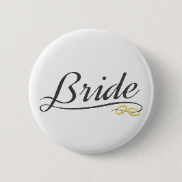Elegant Brud Bröllopskalligrafi | Pin Knapp