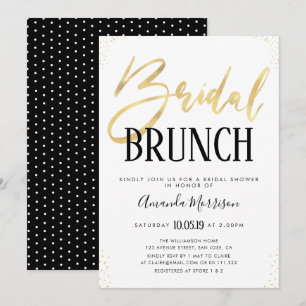 Elegant brud- frunchinbjudan inbjudningar