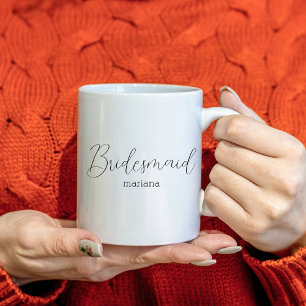elegant brudesaid namn modern minimalist kaffemugg