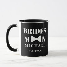 elegant brudgum bröllop svart vit båge chic