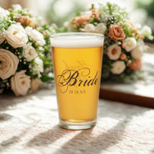 Elegant Brudmanus Skräddarsydd Bröllopsglas
