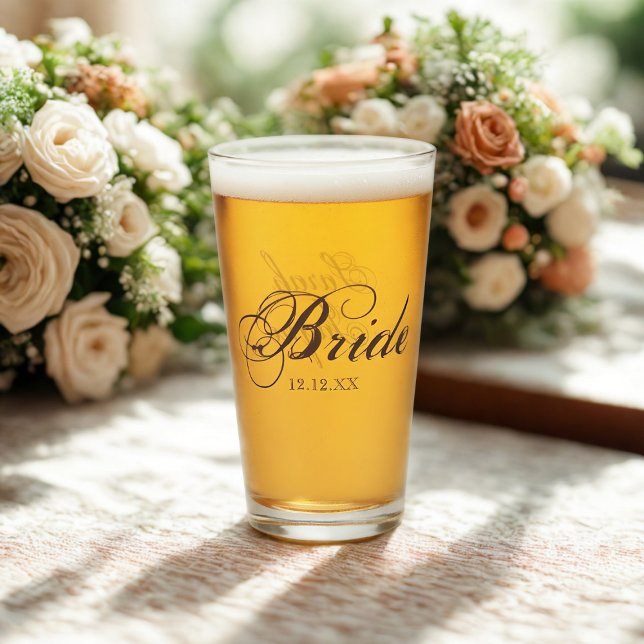 Elegant Brudmanus Skräddarsydd Bröllopsglas Glaskopp (Elegant glass for the Bride. )