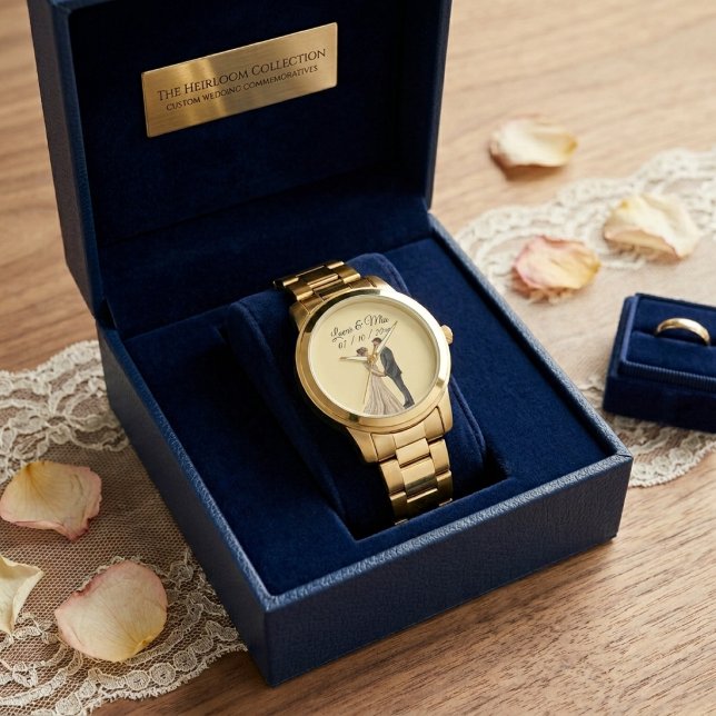 Elegant brudpresent Anpassad souvenir Armbandsur (Skapare uppladdad)