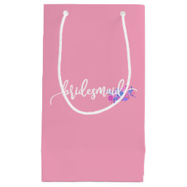 Elegant Brudtärna Bröllop Kalligrafi | Presentpåse