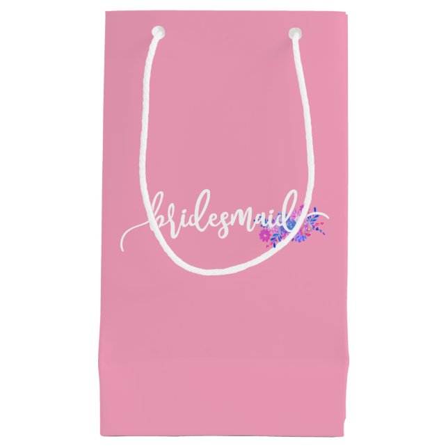 Elegant Brudtärna Bröllop Kalligrafi | Presentpåse (Framsidan)