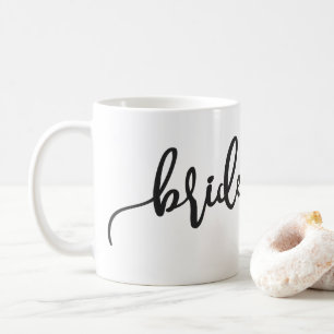 Elegant Brudtärna Bröllopskalligrafi Mugg