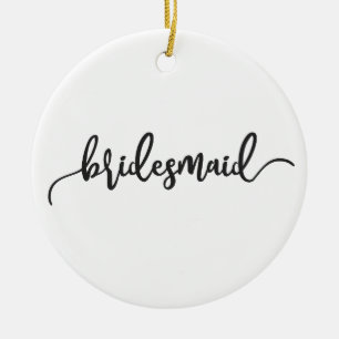 Elegant brudtärna vigsel kalligrafi ornament