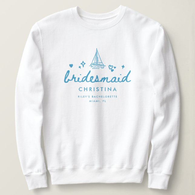 Elegant Brudtjänstnamn Lake Möhippa T Shirt (Design framsida)