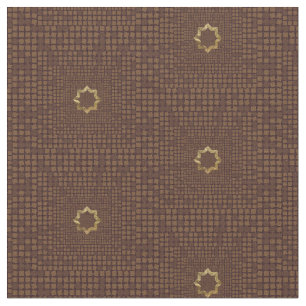 Elegant Brun geometrisk platta Mönster Tyg