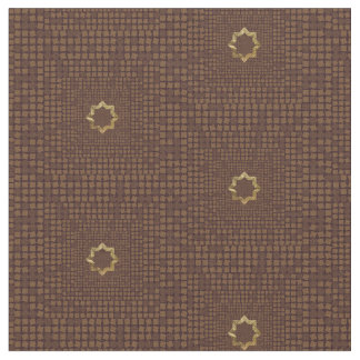 Elegant Brun geometrisk platta Mönster Tyg