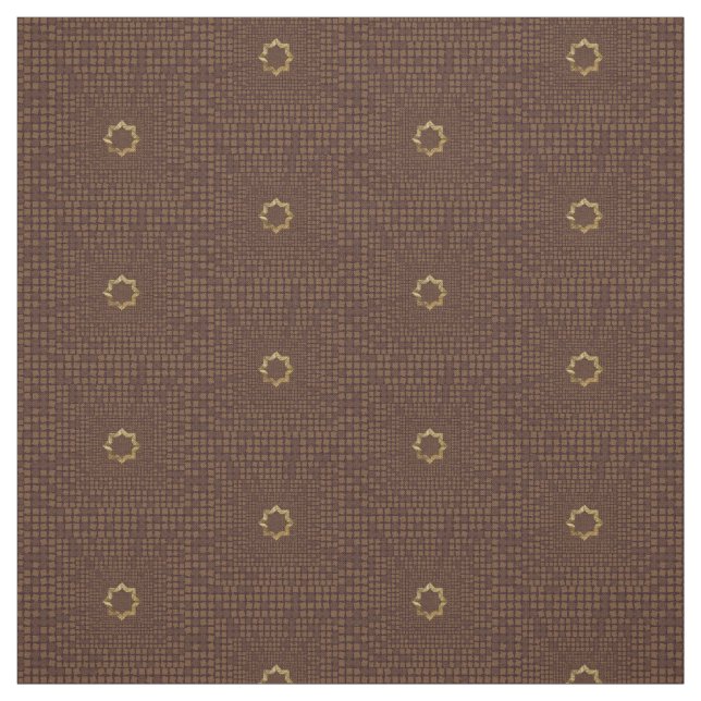 Elegant Brun geometrisk platta Mönster Tyg (Provkarta)