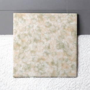 Elegant Brun Grönt Vattenfärg Marble Modern Kakelplatta