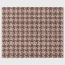 Elegant brun hundtandsrutig klassisk förfinad möns presentpapper