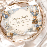 Elegant Brun Och Blå Björn Blöja Lotteri