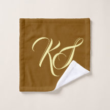 Elegant bruna anpassade initialer minimalistisk mo