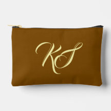 Elegant bruna anpassade initialer minimalistisk mo