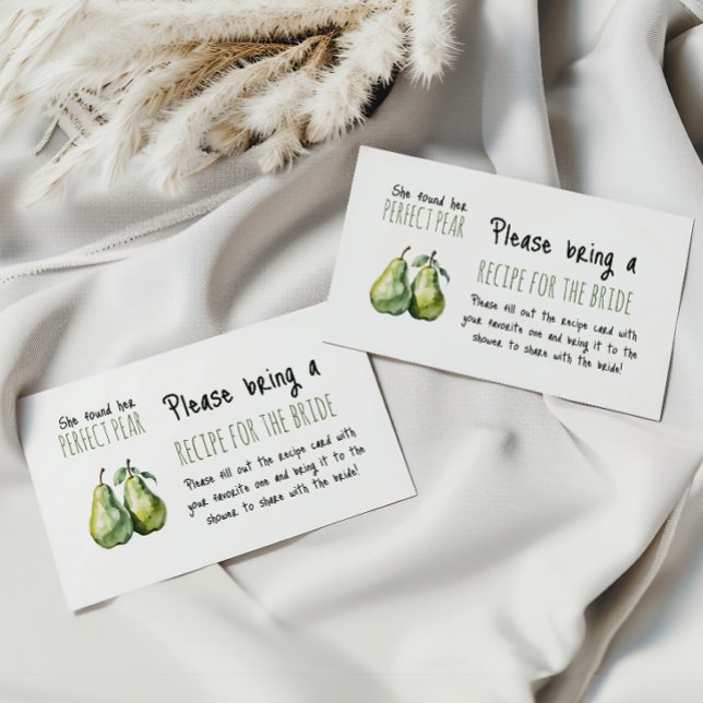 Elegant Brunch Perfekt Pear Möhippa Recept Tilläggskort (Skapare uppladdad)