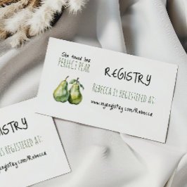 Elegant Brunch Perfekt Pear Möhippa Registry Tilläggskort