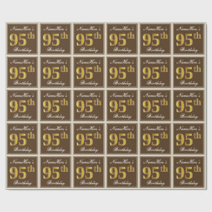 Elegant brunt, 95th födelsedag för Fauxguld + Na Presentpapper
