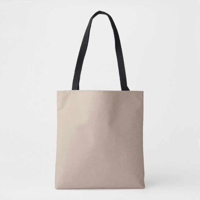 Elegant brunt och beige diamantmönster tygkasse (Framsida)