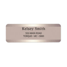 Elegant Brushed Guld Metall Ram