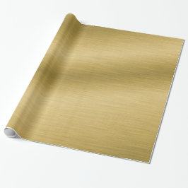 Elegant Brushed Guld-utseendeteckning Presentpapper